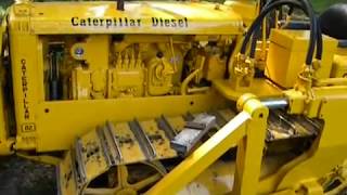 Caterpillar D2 D4 detailed starting sequence [upl. by Lleznod]