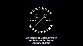 2024 Girls Regions Duals at Shiloh Norcross Wrestling [upl. by Arahs]