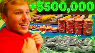 WINNING OVER 500000 IN VEGAS HIGH ROLLER BLACKJACK [upl. by Haissi]