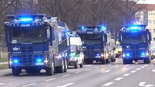 Polizei Großeinsatz 1FC Magdeburg vs FC Hansa Rostock [upl. by Ramses]