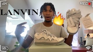 LANVIN CURB SNEAKER REVIEW  TRY ON  THESE ARE HEAT 🤯🔥‼️ [upl. by Aihsoem297]