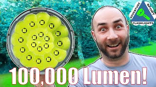 100000 Lumen Flashlight Imalent MS18 [upl. by Kalasky541]