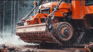 ⚠️ Extreme Chainsaw Cutting amp Tree Felling  Fast Logging Skills with Heavy Sawmill Machines [upl. by Leverett]