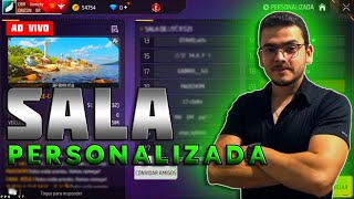 DIA TODO DE SALA 🔥 SALINHA 4V4 COM INSCRITOS 🔥 LIVE FREE FIRE FF [upl. by Justin]