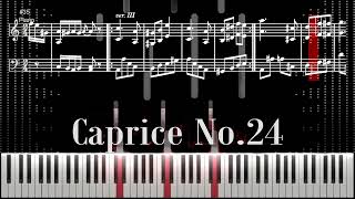 quotCaprice No 24quot Piano Tutorial  Sheet Music  Paganini [upl. by Tennek75]