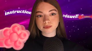 ASMR  SUIS MES INSTRUCTIONS VISUELLES 💫 focus pinces crayon asmr [upl. by Nelag]