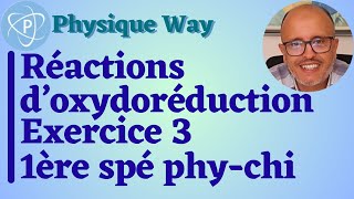 Réactions doxydoréduction  Exercice 3  1ère spé physiquechimie [upl. by Yrannav]