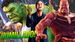 ¿Qué pasó con HULK en INFINITY WAR ¡THANOS LO HUMILLÓ  Avengers 4 BANNER HULK Explicado [upl. by Palladin]