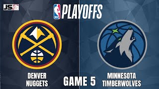 Denver Nuggets vs Minnesota Timberwolves Game 5  NBA Live Scoreboard [upl. by Noll307]