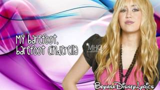 Hannah Montana  Barefoot Cinderella Lyrics Video HD [upl. by Charis]