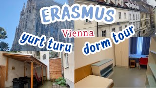 Viyana ERASMUS Yurt Turu amp Genel Bilgiler 🇦🇹 Vienna ERASMUS Dorm Tour amp General Info [upl. by Davies]