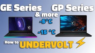 MSI Gaming Laptop EASY UNDERVOLT  LOWER TEMPS 5°C TO 15 °C  i710870H [upl. by Emmie]