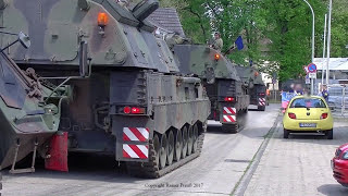 Bundeswehr Manöver Heidesturm 2017 Sennelager Training Center STC Mars PzH 2000 [upl. by Cecile]