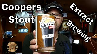 Coopers Stout with Dry Malt Extract  No extra additions  Extract Brewing [upl. by Franek]