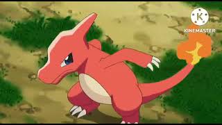 ASH Charmander evolves into charmeleon and to charizard full video [upl. by Kornher]