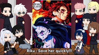 Past Jujutsu Kaisen React To Demon Slayer  kny  jjk  meme [upl. by Luhe624]