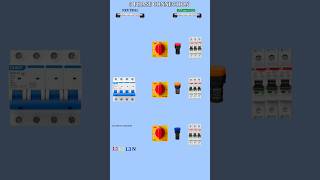 three phase panel connection with rotary switch trending electricial viral youtubeshorts home [upl. by Ekaterina11]