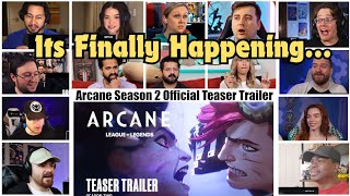 Arcane Season 2 Official Trailer Reaction Mashup [upl. by Lamson]