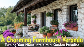 A Charming Farmhouse Veranda  Turning Your Home into a Garden Paradise [upl. by Duong305]