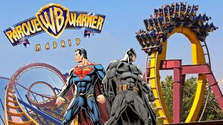 🎢 PARQUE WARNER 2024 Madrid en 2 días 4K ¡¡Todas las Atracciones y Consejos ✅ España [upl. by Lorenz]