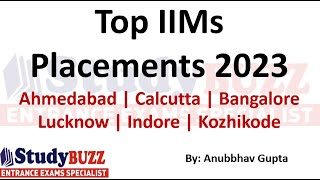 Top IIM placements 2023  BLACKI IIM placements  Best IIM colleges in India amp their placements [upl. by Yebloc]