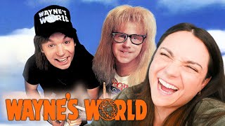 WAYNES WORLD 1992  FIRST TIME WATCHING  Reaction amp commentary [upl. by Linnell]