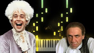 Mozart  Salieris March Amadeus Scene  Piano Classical Story Synthesia [upl. by Severn]