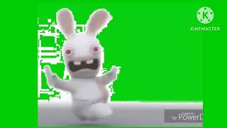 Rayman Raving Rabbids Rabbid Scream Greenscreen [upl. by Nimaynib]