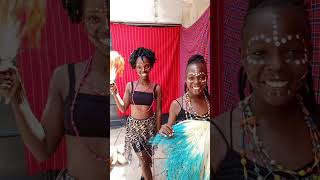 catwalk traditional culture very beautiful woman catwalk love africa cultural viral [upl. by Atsillak]