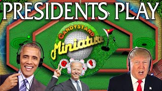 Presidents Play Candystand Miniature Golf [upl. by Litha846]