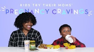 Kids Try Their Moms Pregnancy Cravings  Kids Try  HiHo Kids [upl. by Gwenni]