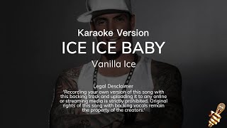 Vanilla Ice  Ice Ice Baby Karaoke Version [upl. by Silsby226]