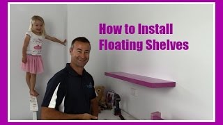 How To Hang Floating Shelves On A Plasterboard Wall [upl. by Oly]