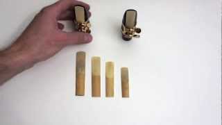 Saxophone Lesson  Saxophone ReedsHow to choose and adjust them [upl. by Yxel]