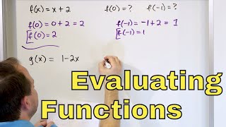 07  Evaluating Functions in Algebra Part 1 Function Notation fx Examples amp Definition [upl. by Winson]