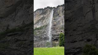 Lauterbrunnen 🇨🇭🩵 lauterbrunnen switzerland waterfall valley [upl. by Nnylirej560]