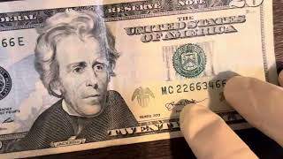 Finding a series 2013 twenty dollar bill with a fancy serial number [upl. by Notlrak83]