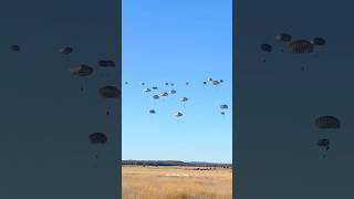 Paratroopers fell from the C17 GLOBEMASTER III like rain [upl. by Enilehcim472]