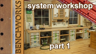 System workshop building the workbench and cabinets part1 [upl. by Llenahs]