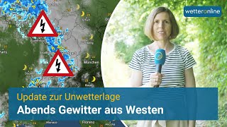 Update  Montagabend Gewitter aus Westen [upl. by Linder]