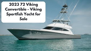 2023 72 Viking Convertible  Viking Sportfish Yacht for Sale  Walkthrough [upl. by Llertnod]