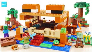 レゴ マインクラフト カエルハウス 21256 ／ LEGO Minecraft The Frog House Speed Build amp Review [upl. by Nanette]