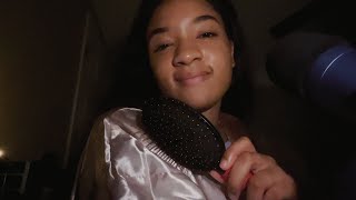 ASMR bestie plays with your hair at a sleepover 🎀 [upl. by Loutitia]