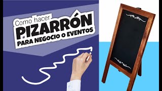 Pizarrón de madera para negocio o eventos [upl. by Anema]