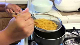 Cooking Chinese Egg Noodle [upl. by Hoseia]