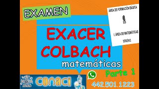 EXAMEN EXACER COLBACH TRUCOS MATE parte 1 [upl. by Bena724]