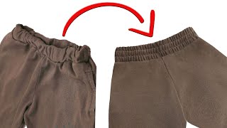 A sewing tip how correctly to sewin an elastic into the trousers waistband [upl. by Atiugal]