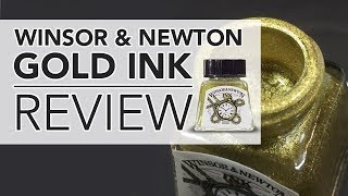 Winsor amp Newton GOLD Drawing Ink REVIEW  Video 106 [upl. by Durst]