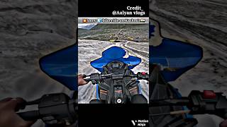 💥Aalyan vlogs snow bike ride in kashmir 🇮🇳 ytshorts trending 🔥🔥 MotovloggerVijayStuntz [upl. by Nelyag]