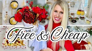 FREE amp CHEAP CHRISTMAS DECOR amp ENTERTAINING IDEAS That Save TIME amp MONEY [upl. by Naelcm]